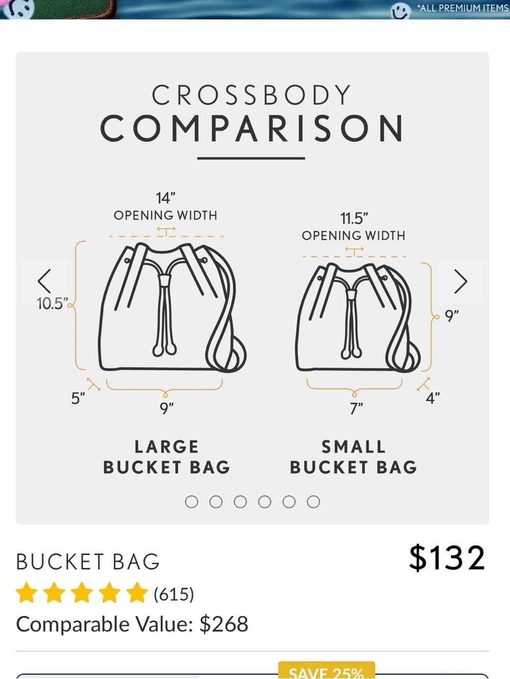 Portland Leather Goods Large Bucket Bag C Sale - Picture 9 of 11